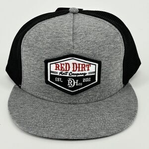 Red Dirt Hat Co Black & Heather Gray 5 Panel Diamond Sign Snapback Hat